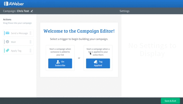 Aweber Campaign Builder