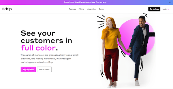 Drip by Leadpages new website rebrand