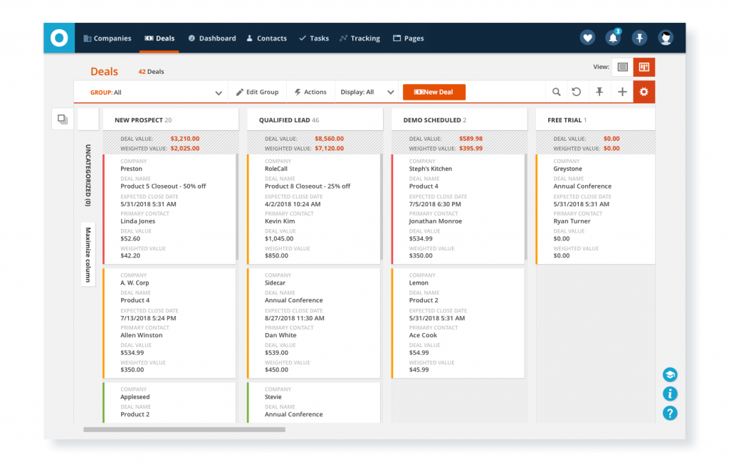 Ontraport's New Card View for their CRM