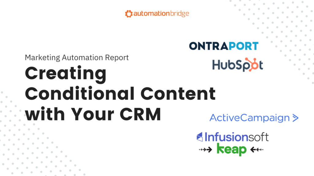MAR 41 - Creating Conditional Content with Your CRM