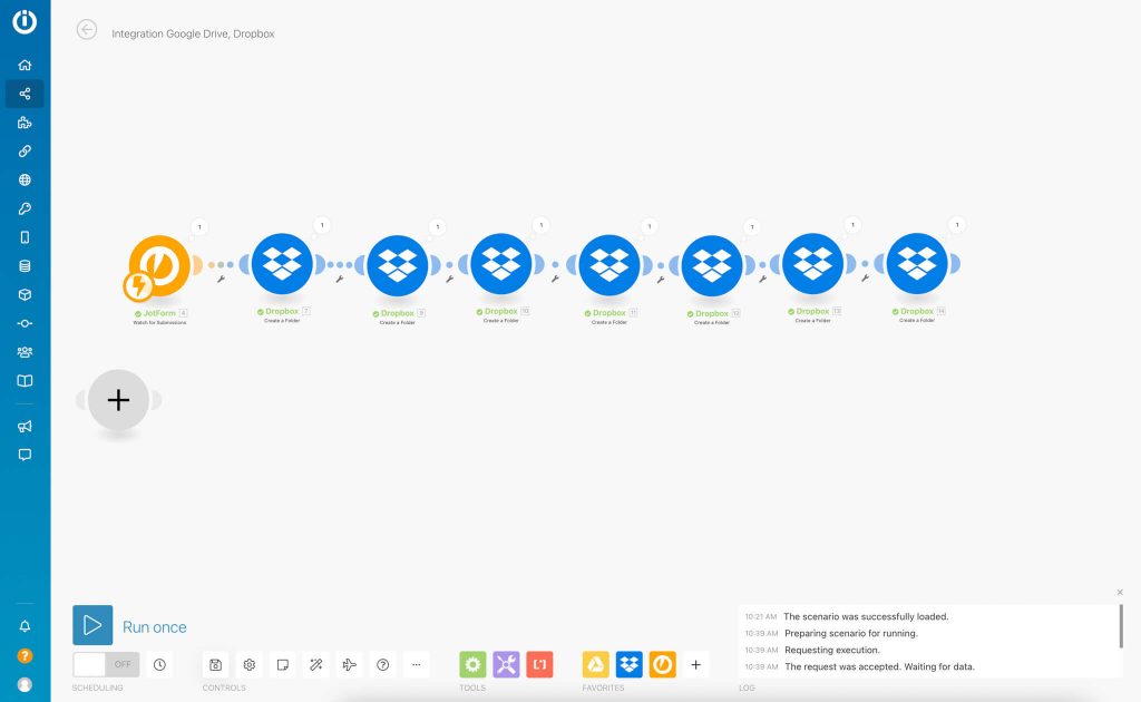 The Integromat Canvas and Setup