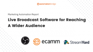Marketing Automation Report 57 - Live Broadcast Software for Reaching A Wider Audience